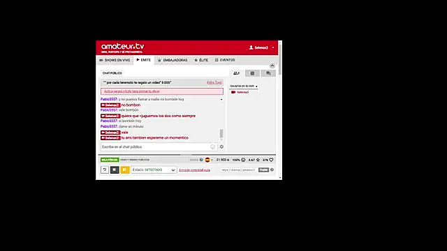 selenax2023 online show from March 12, 2025, 1:25 am