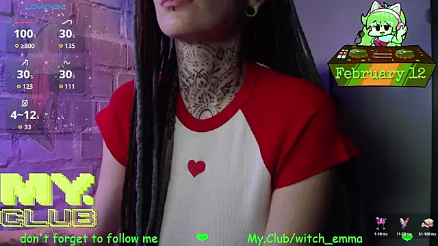 Snapshot of Witch_Emma chatting on February 12, 2026, 7:19 am Witch Emma online show from February 12, 2026, 7:19 am