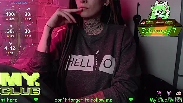 Snapshot of Witch_Emma chatting on February 7, 2026, 7:05 am Witch Emma online show from February 7, 2026, 7:05 am