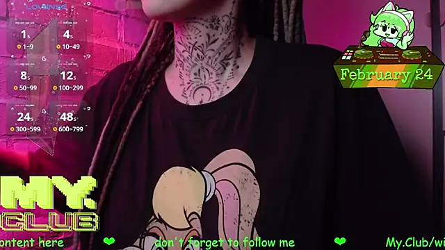 Snapshot of Witch_Emma chatting on February 24, 2026, 7:42 am Witch Emma online show from February 24, 2026, 7:42 am