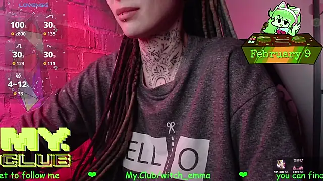 Snapshot of Witch_Emma chatting on February 9, 2026, 7:28 am Witch Emma online show from February 9, 2026, 7:28 am