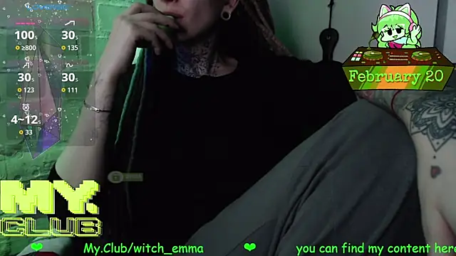 Snapshot of Witch_Emma chatting on February 20, 2026, 7:21 am Witch Emma online show from February 20, 2026, 7:21 am