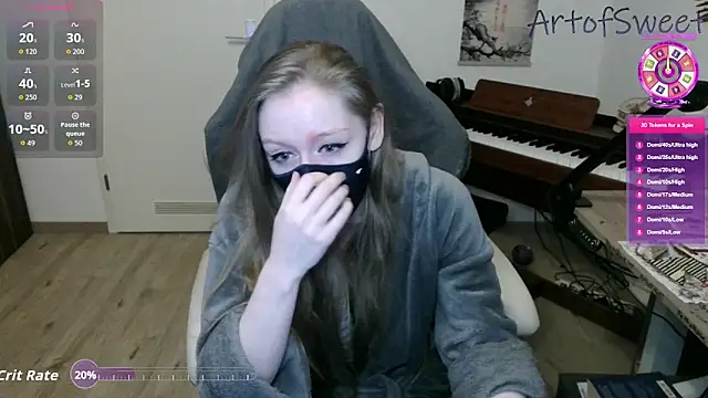 Snapshot of ArtofSweet chatting on November 7, 2025, 7:40 pm ArtofSweet online show from November 7, 2025, 7:40 pm