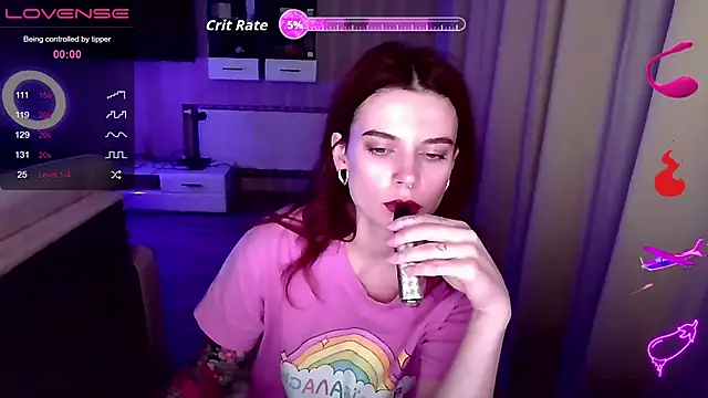 RinaDevil online show from October 31, 2025, 8:05 pm